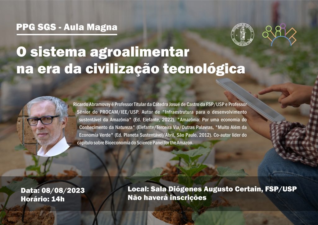 Ricardo Abramovay Ministra Aula Magna Sobre O Sistema Agroalimentar Na Era Da Civiliza O